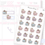 Donate Planner Sticker Sheet