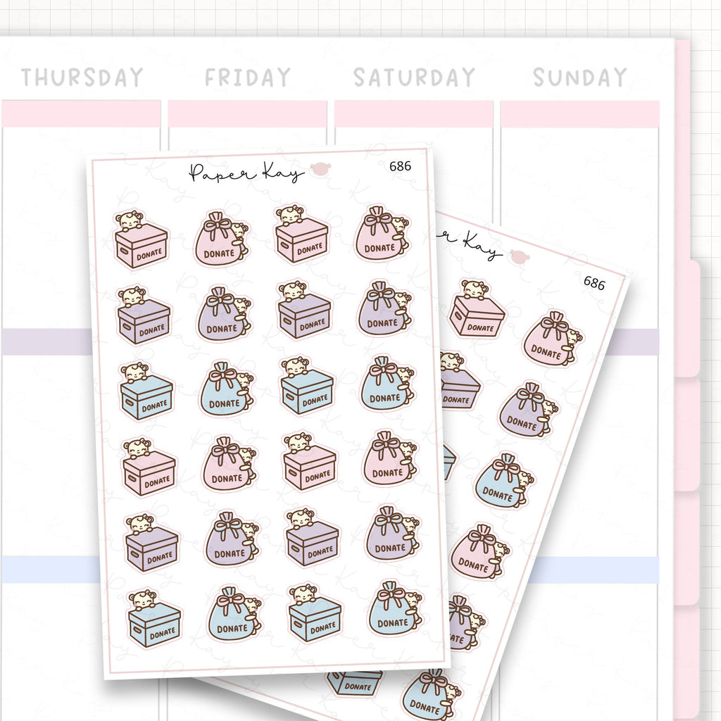 Sticker sheet product measurement.