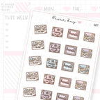 Happy Mail Swap Planner Sticker Sheet
