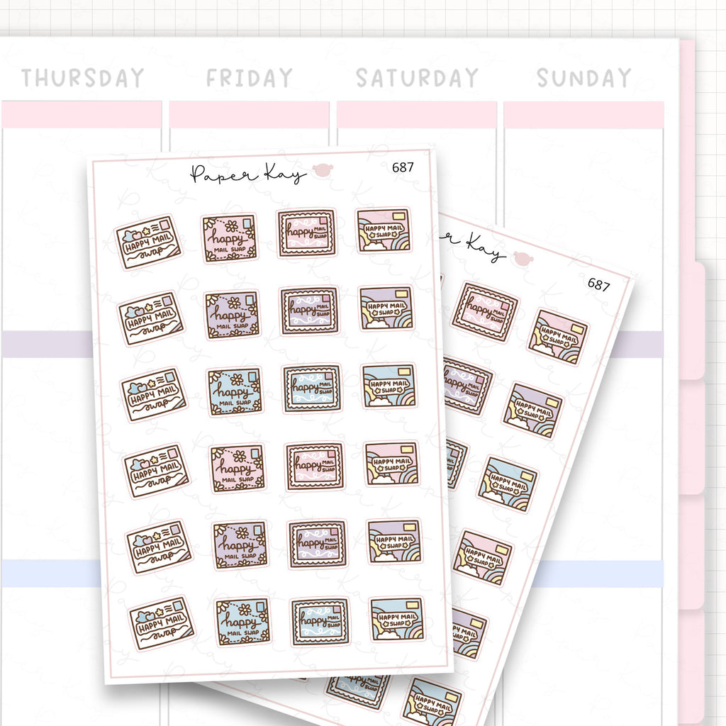 Sticker sheet product measurement.