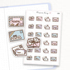 Zoomed in image of the doodles from a character planner sticker sheet.