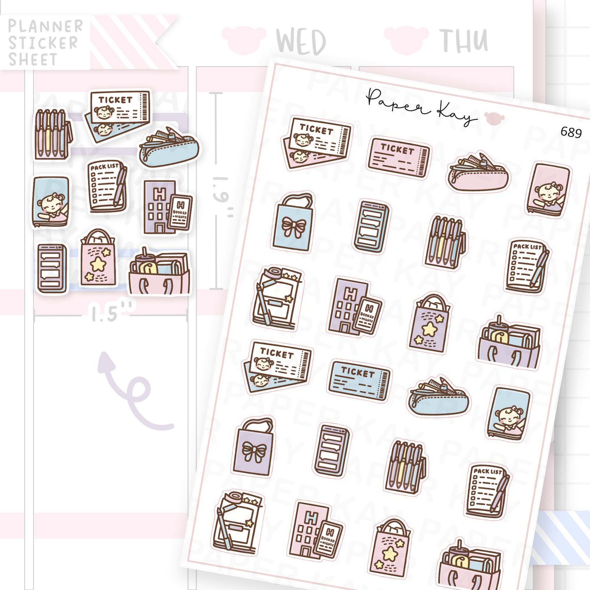 Planner Event Planner Sticker Sheet