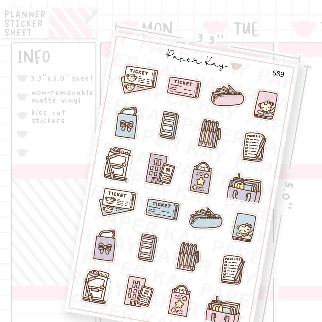 Planner Event Planner Sticker Sheet