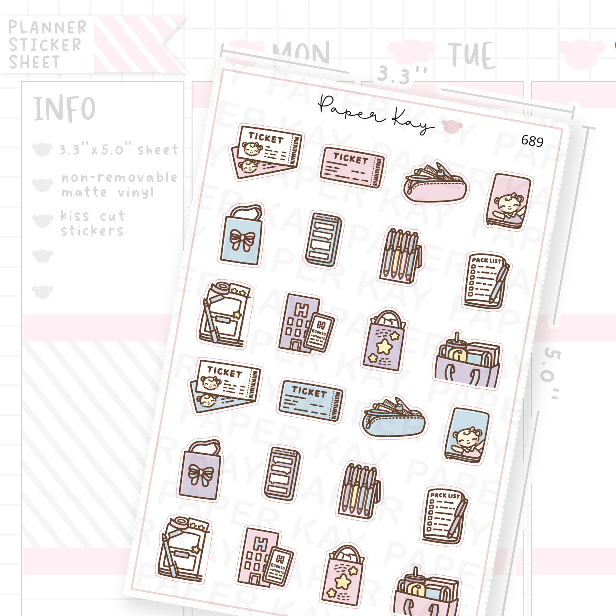 Planner Event Planner Sticker Sheet