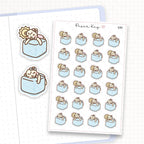 Zoomed in image of the doodles from a character planner sticker sheet.