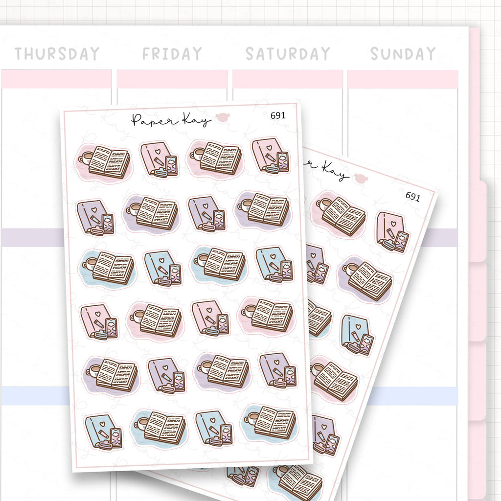 Sticker sheet product measurement.