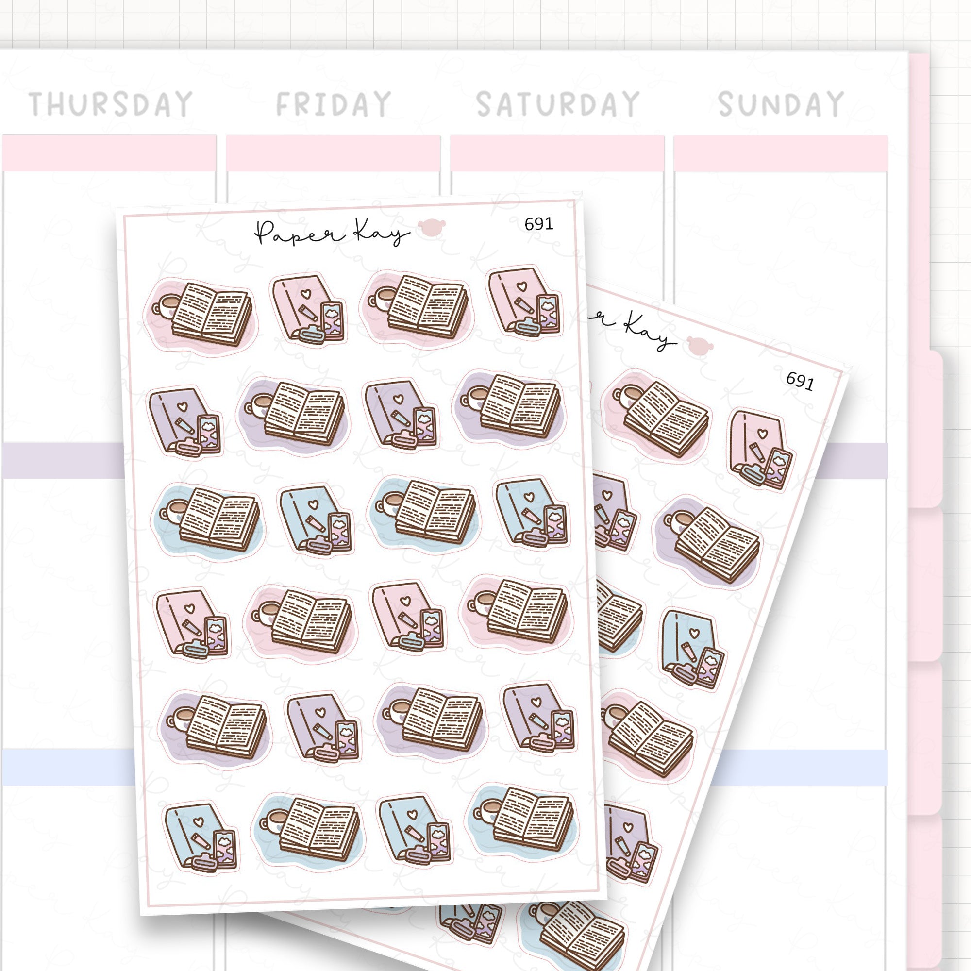 Sticker sheet product measurement.