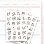 Sticker sheet product measurement.