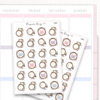 Sticker sheet product measurement.