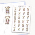 Zoomed in image of the doodles from a character planner sticker sheet.