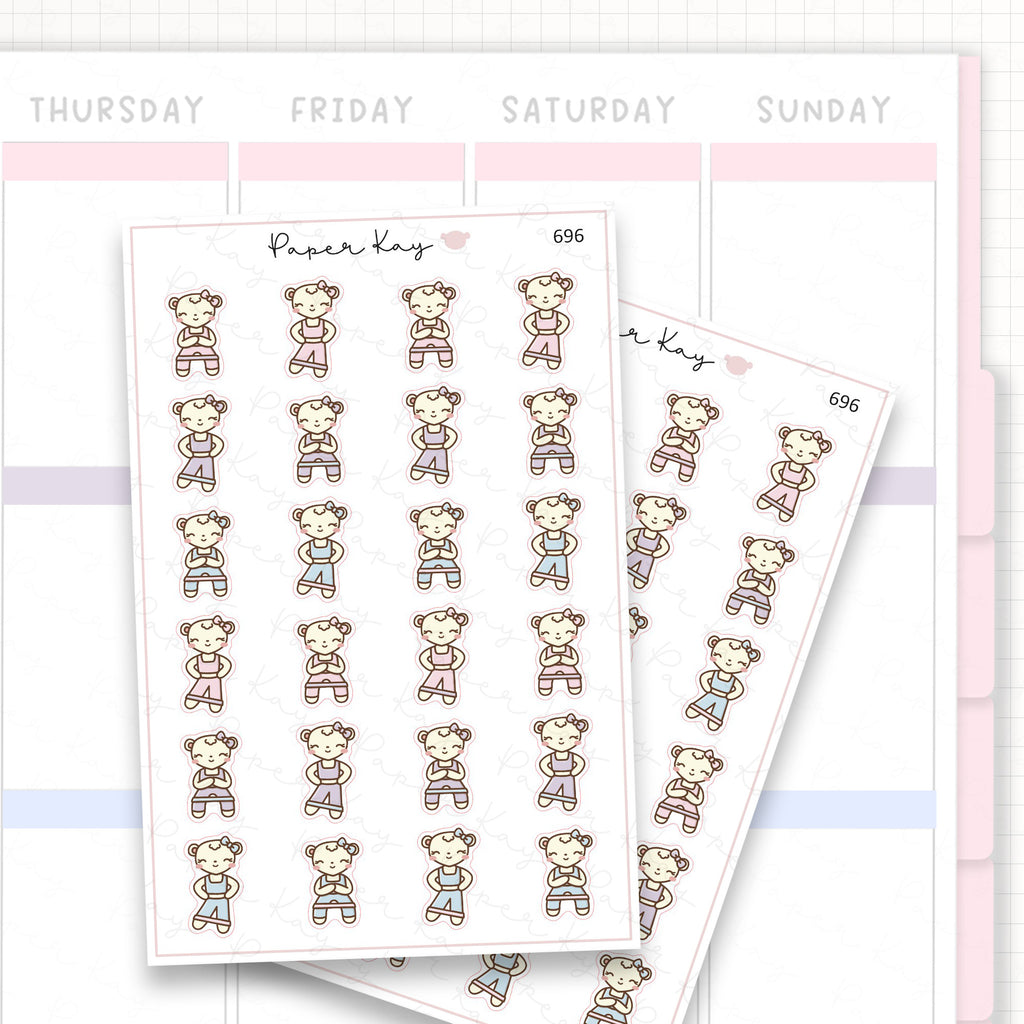 Sticker sheet product measurement.