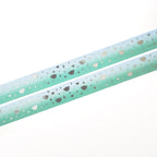Teal Gradient Dot the Bear Sprinkles Washi Tape - Silver Foil