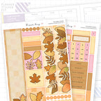 Autumn Leaves Hobonichi Cousin Monthly Sticker Kit