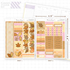 Autumn Leaves Hobonichi Cousin Monthly Sticker Kit