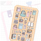 Back to School Dot the Bear Bujo Deco Stickers