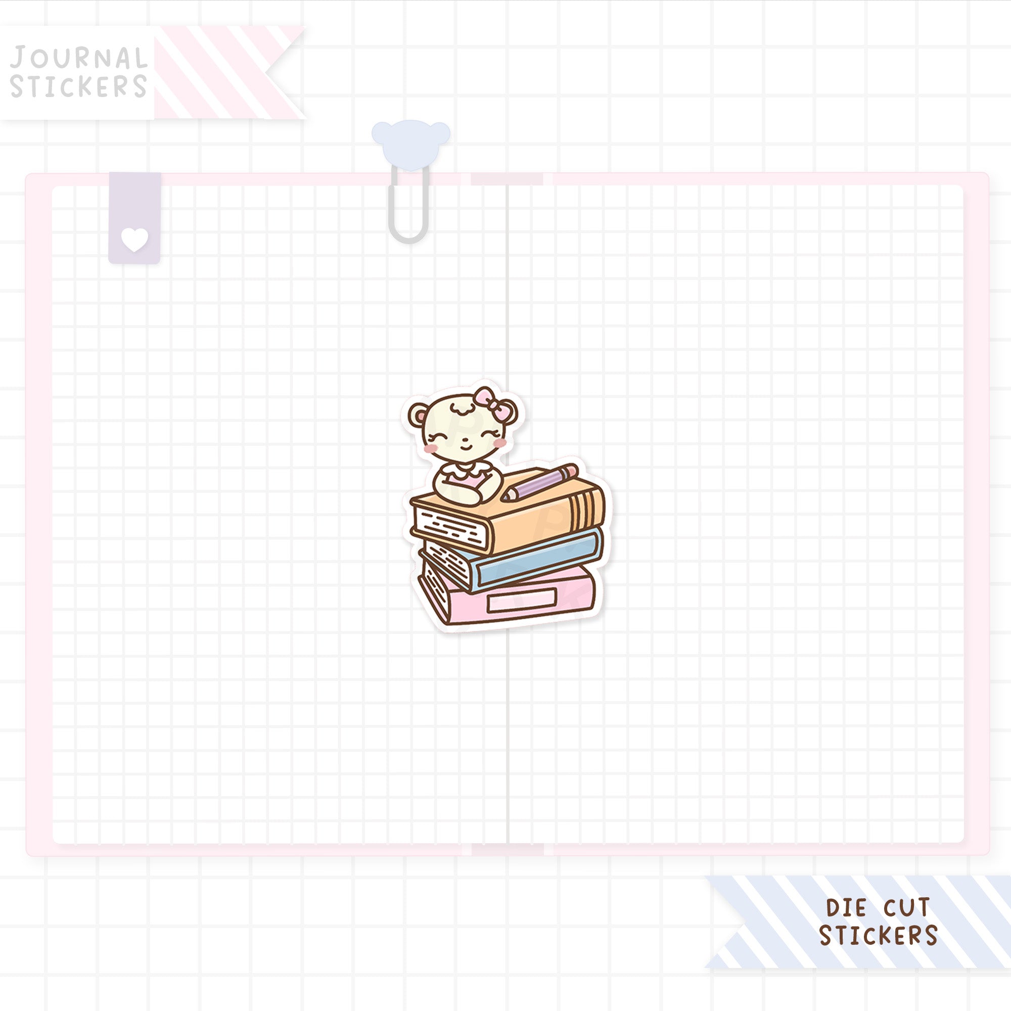 Back to School Matt Sticker Die Cut