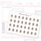 Back to School Highlighter Date Dot Stickers