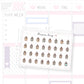 Back to School Highlighter Date Dot Stickers