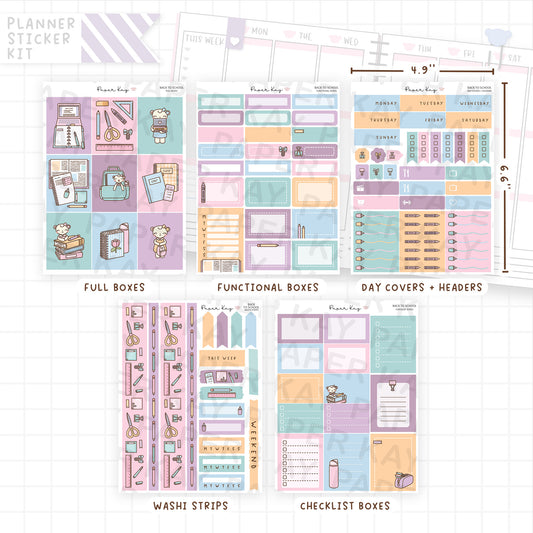 Back to School Weekly Vertical Kit