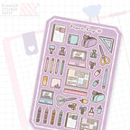 Back to School Stationery Bujo Deco Stickers