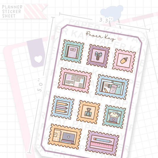 Back to School Stamps Bujo Deco Stickers