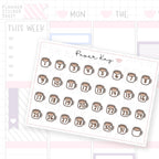 Basic Cup of Tea Date Dot Stickers