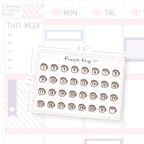 Basic Cup of Tea Date Dot Stickers