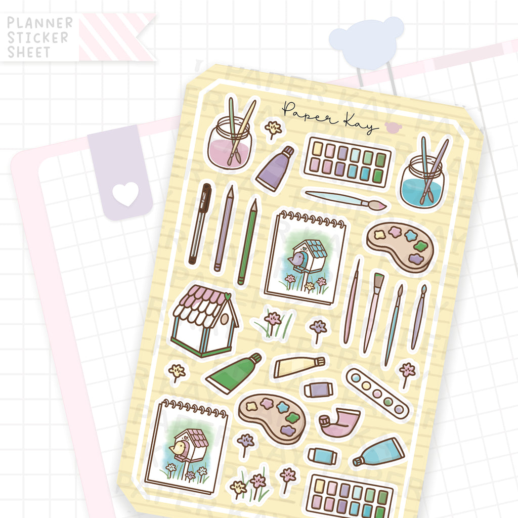 Birdhouse Art Supply Bujo Deco Stickers