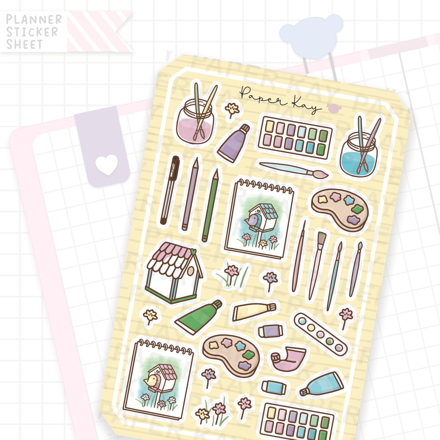 Birdhouse Art Supply Bujo Deco Stickers