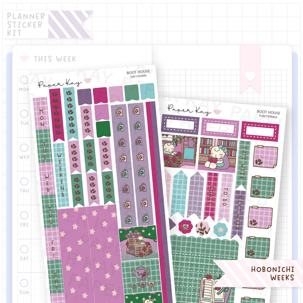 Boot House Hobonichi Weeks Sticker Kit