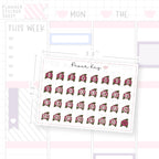 Boot House Flower Date Dot Stickers