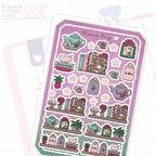 Boot House Shelves Bujo Deco Stickers
