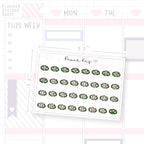 Boot House Shrub Date Dot Stickers