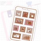 Caramel Plans Stamps Bujo Deco Stickers