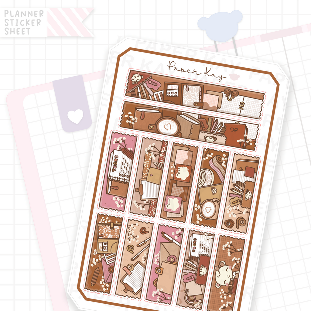 Caramel Plans Washi Strip Bujo Deco Stickers