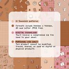 Caramel Plans Seamless Patterns