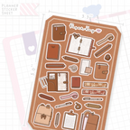 Caramel Plans Stationery Bujo Deco Stickers