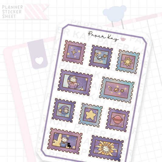 Celestial Stamps Bujo Deco Stickers