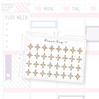 Celestial Star Date Dot Stickers