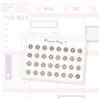 Celestial Sun Date Dot Stickers