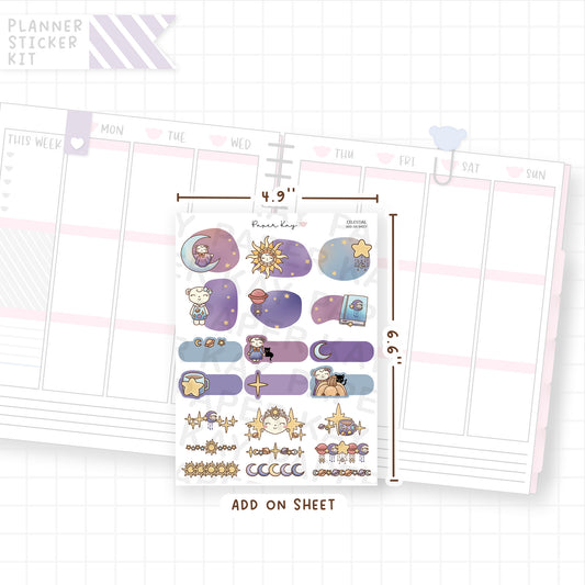 Celestial Weekly Vertical Kit Add On Sheet