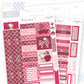 Cherry Ribbon Hobonichi Cousin Sticker Kit