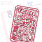 Cherry Ribbon Bujo Deco Stickers