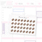 Coffee Books Coffee Bean Date Dot Stickers