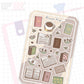 Coffee Books Bujo Deco Stickers