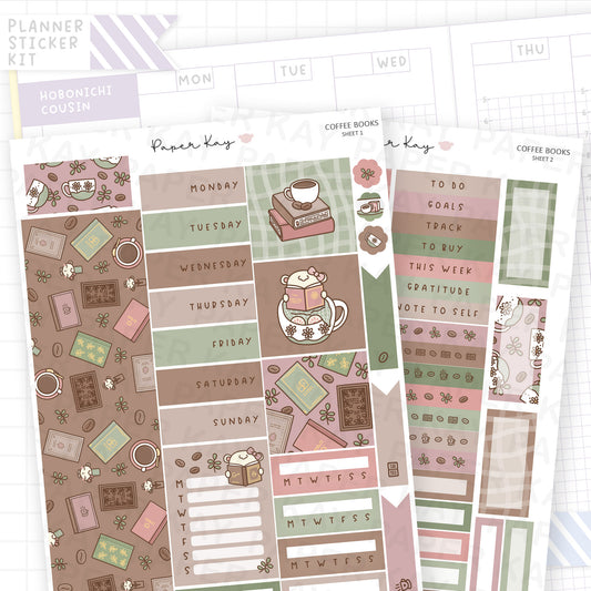 Coffee Books Hobonichi Cousin Sticker Kit