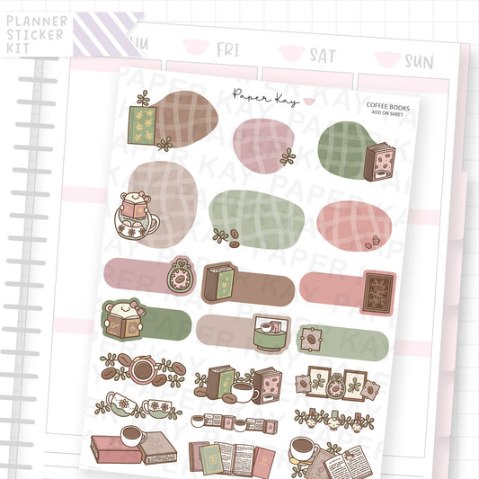 Coffee Books Weekly Vertical Kit Add On Sheet