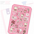 Cute as a Teddy Dot the Bear Bujo Deco Stickers