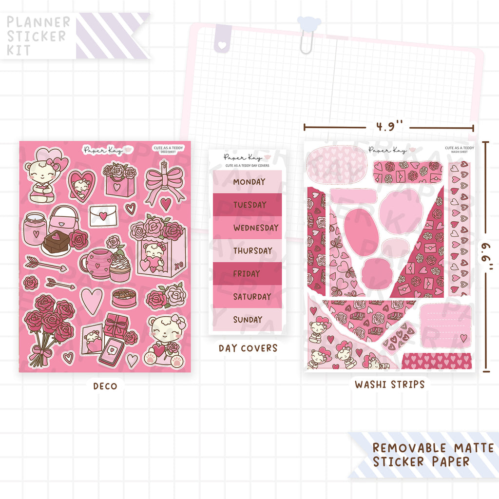 Cute as a Teddy Journaling Kit