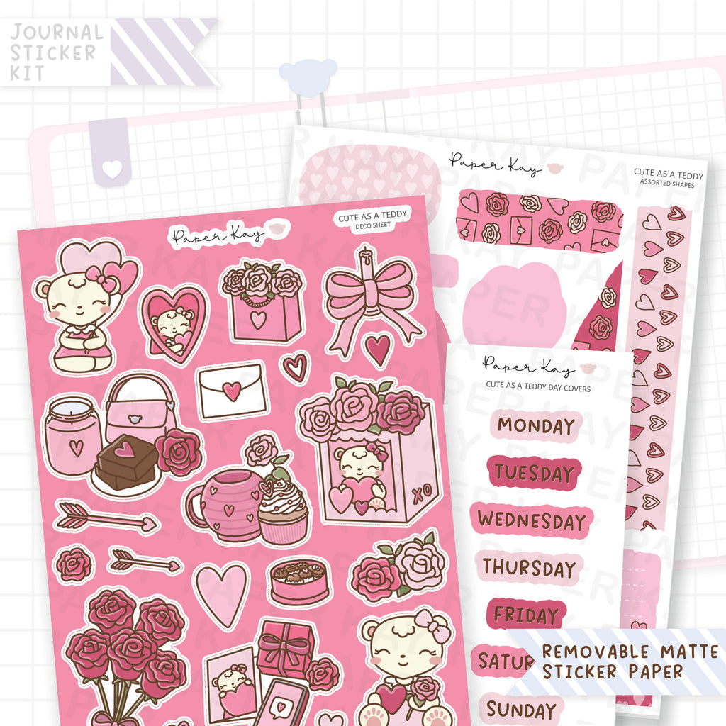 Cute as a Teddy Journalling Kit